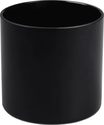 Produktbild von INNA-Glas Kerzenglas Evita, matt-schwarz, 11cm, Ø11,5cm - Teelichthalter