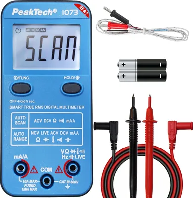 Obrázok produktu pre Inteligentný multimeter PeakTech P 1073 600V AC/DC s NCV a testom pod napätím