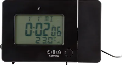 Produktbild von AURIOL® Funk-Projektionswecker schwarz Wecker Alarm Uhr Alarmwecker
