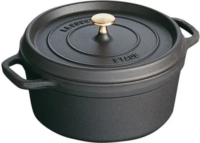 Produktbild von Staub La Cocotte 20cm rund, schwarz, Gusseisen