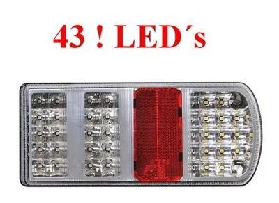 Produktbild von LED Rückleuchte Rücklicht Anhänger 5 Funktionen 43 LED´s RECHTS Anhängerlicht