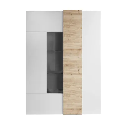 Image de Vitrine 2 portes en verre sans éclairage Pluton - L121 cm