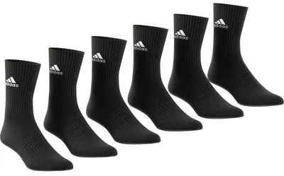 Produktbild von adidas Erwachsenen Sport-Socken Cushioned Crew Socken 6 Paar schwarz, Größe:46-48