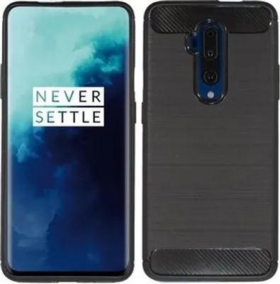 Obrázek produktu pro cofi1453® Silikonové pouzdro Boomer Carbon kompatibilní s OnePlus 7T Pro Case TPU Soft Mobile Phone Cover Protective Cover Black