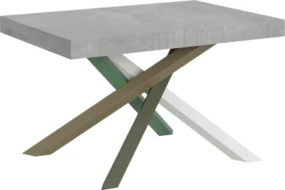 Produktbild von Ausziehbarer Tisch 90x140/244 cm Volantis Cemento Gestell 4/A