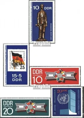 Produktbild von Briefmarken DDR 1970 Mi 1613-1614,1615-1616,1621 (kompl.Ausgaben) gestempelt Nationale Briefmarkenausstellung