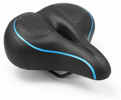 Image de InAndOutdoorMatch - Selle de vélo - Confortable - Large - Bleue, Image générée par une IA