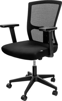 Zdjęcie produktu dla Ergonomiczny fotel krzesło biurowe obrotowe wygodny do domu i biura Furvero Aero mikrosiatka czarny