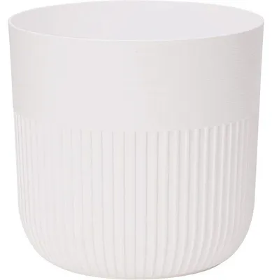 Immagine prodotto di Vaso da fiori rotondo –  – Luca Grande – Ø 30 – 17 L – H 30 cm – Bianco