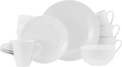 Produktbild von CreaTable, 24537, Base Weiss, Kombiservice 16-tlg, Porzellan