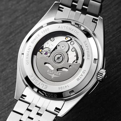 Produktbild von ELYSEE Herrenuhr Automatikuhr silber / blau onesize Herren 35 mm 14100, 14101, 14102, 14103, 14104