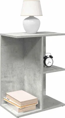 Produktbild von vidaXL Nachttisch Betongrau 46,5x29x61 cm Holzwerkstoff