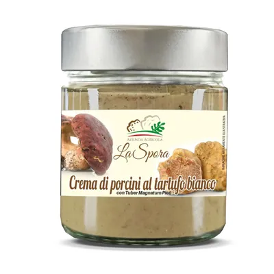 Obrázok produktu pre La Spora Tartufi – Krém z hríbov s bielou hľuzovkou 180g