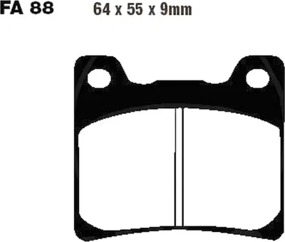 Produktbild von Bremsbeläge Hinterrad für Yamaha YZF 750 R Baujahr 1993-1998 Bremsklotz von EBC - Neu