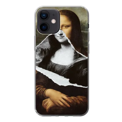 Produktbild von MuchoWow® Handyhülle Schutzhülle Hülle für iPhone 12 Mona Lisa - Da Vinci - Kunst Silikon Softcase Handy Hülle - Schutzhülle