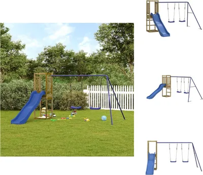 Produktbild von vidaXL Spielturm Imprägniertes Kiefernholz -  Schaukeln & Spieltürme