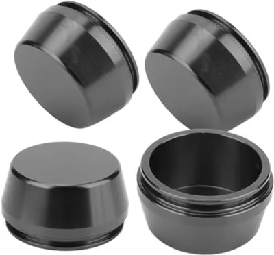 4Pcs Nabenkappen 56mm Aluminium Schwarz, Hauptbild
