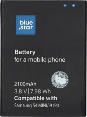 Immagine prodotto di Batteria BlueStar Batteria del telefono cellulare Batteria di ricambio Samsung I9190 Galaxy S4 Mini Li-Ion 2100 mAh Analogica EB-B500BE