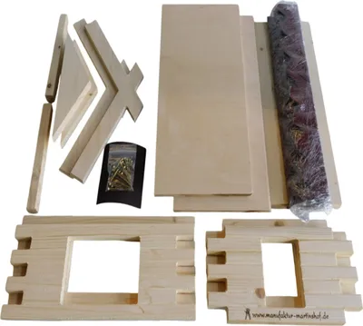 Produktbild von Vogelhaus Bausatz (groß), Schiefer rot