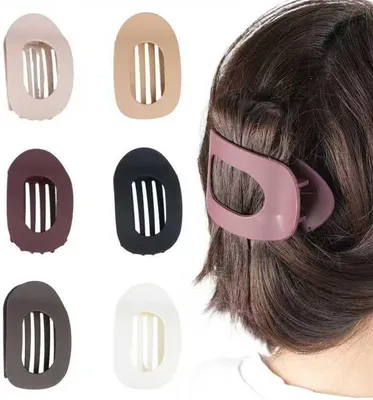 Produktbild von 6 flache Haarklammern für Damen, große Haarspangen mit starkem Halt für dünnes und dickes Haar