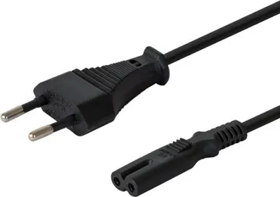 Image de SAVIO CL-100 Câble d'alimentation à 2 broches, 1,8m