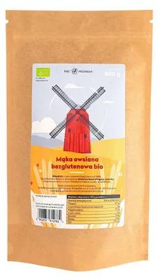 MĄKA OWSIANA BEZGLUTENOWA BIO 500 g - PIĘĆ PRZEMIAN