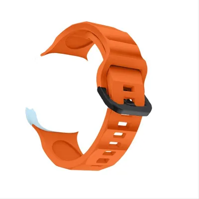 Produktbild von INF Silikonarmband für Apple Watch 9, orange, Größe M