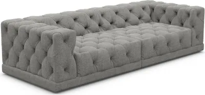 Produktbild von Strukturstoff 4-Sitzer Couch Meliva Grau