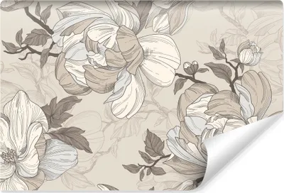 Produktbild von Muralo Vlies Fototapete BLUMEN Blätter Pflanzen Natur Vintage Br. 416cm x Hö. 254cm