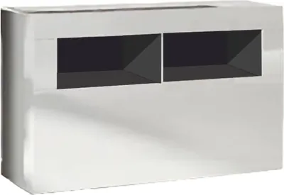 Produktbild von Schuhschrank Bolsena, Schuhregal, Mehrzweck-Eingangsgarderobe, Möbel für Schuhe, Italy, 91x35 h57 cm, Glänzendes Weiß
