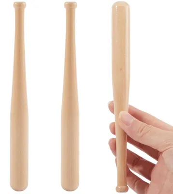 Productafbeelding van Mini Baseballschläger van Hout 18 cm Onbehandeld voor DIY en Decoratie