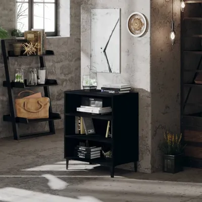 Produktbild von vidaXL Sideboard Schwarz 57x35x70 cm Holzwerkstoff