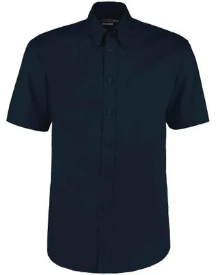 Produktbild von Kustom Kit - "Premium" Hemd für Herren, Oxford-Stil, Klassisch, kurzärmlig LT3629 (39,5 cm) (Dunkel-Marineblau)