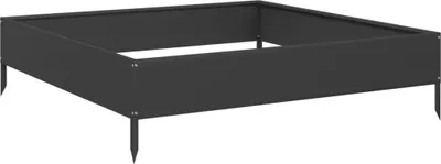 Obrázok produktu pre vidaXL Zvýšená posteľ čierna 100x100x26 cm oceľ