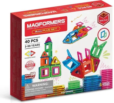 Imagen del producto de Juego de construcción Mini Plus de 40 piezas - Magformers