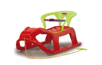 Produktbild von Snow Play Schlitten Snow-Star 90cm rot mit Lehne