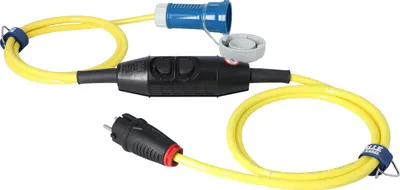 Produktbild von Personenschutzschalter KALLE PRCD-S Aquasafe IP54/55/IP68 (Kopp) H07BQ-F 3G 2,5 (PUR-Kabel) gelb