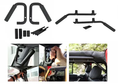 Imagen del producto de Barras de sujeción delanteras y traseras para SUV Jeep Wrangler III JK, modelo 2007-2017, color .