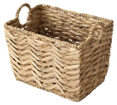 Image de CALICOSY - Panier haut en jacinthe d'eau petit modèle - L40xH30 cm