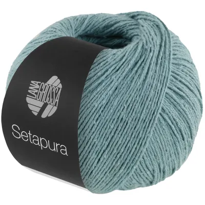 Produktbild von Lana Grossa SETAPURA 50 g angenehm weiches, mattes Seidengarn 200 m, Farbe:013 - Minttürkis