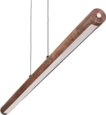 Produktbild von Treviso dimmbare Hängelampe aus Metall/Holz/Kunststoff in Schwarz/Dunkelbraun