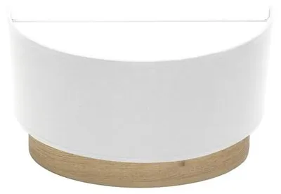 Zdjęcie produktu dla Lampa ścienna Tatiana, 1 x żarówka E27, biała i jasna drewniana, elegancka i funkcjonalna, idealna do