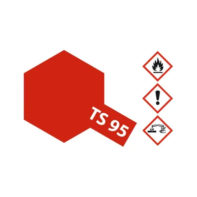 Productafbeelding van TS-95 Zuiver metallic rood, glanzend. 100 ml, artikelnummer 300085095