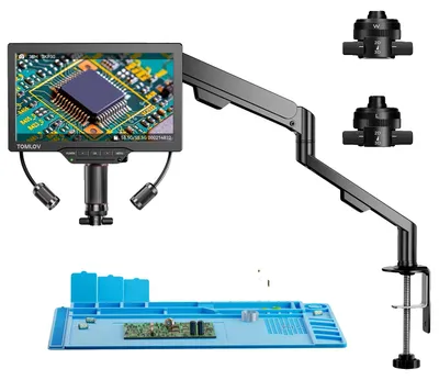 Produktbild von Digitalmikroskop, 1500X - 3000X Vergrößerung, Hochauflösung, Aluminiumlegierung, , Batterie enthalten