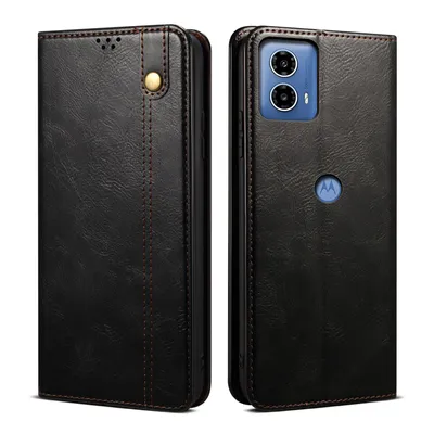 Obrázek produktu pro Pouzdro pro Motorola Moto G04 /Moto G24 kožené flip pouzdro peněženka s funkcí stojánku černé