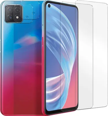 Produktbild von Panzerglas für OPPO A73 5G Schutzfolie 2x Kamera Schutzglas Folie 2x Panzerfolie