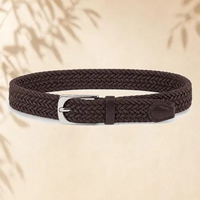 Produktbild von Stretchgürtel Schmal Flechtgürtel Elastisch 90-105 cm Uni