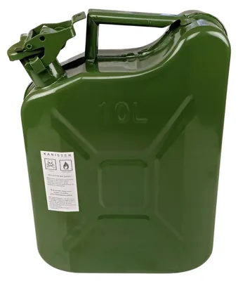 Produktbild von Anwicar Benzinkanister Metall 10 L Olive, Reservekanister Benzin & Diesel
