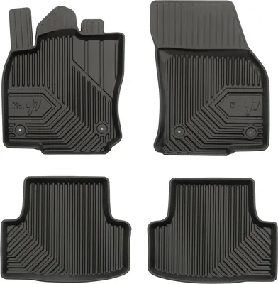 Image de Tapis de Sol de Voiture pour Seat Ateca 2016-2025 TPE Antidérapant Noir 4Pcs