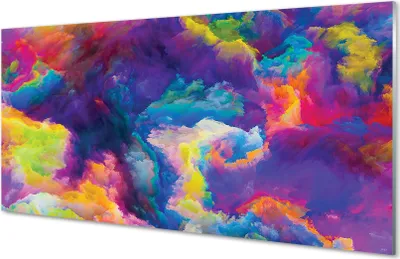 Produktbild von Glasbilder 120x60 Wandkunst unregelmäßige fraktale